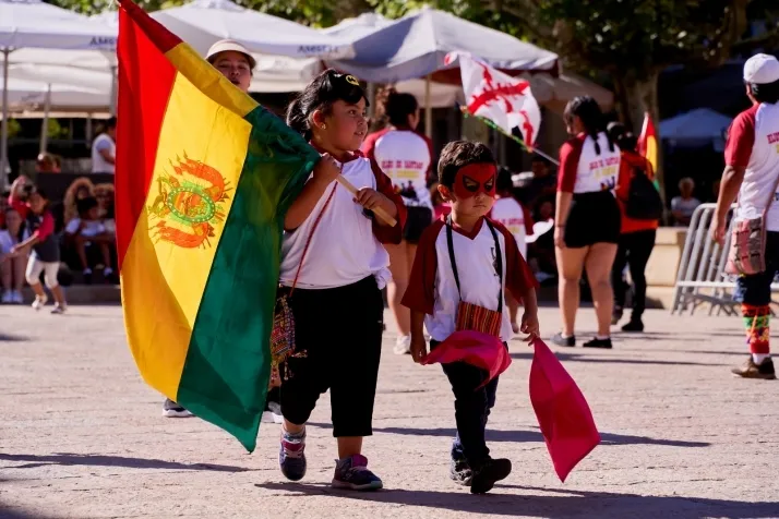 La comunidad boliviana celebra en Soria su Virgen de Urkupiña. Fotos: Cirilo Vargas