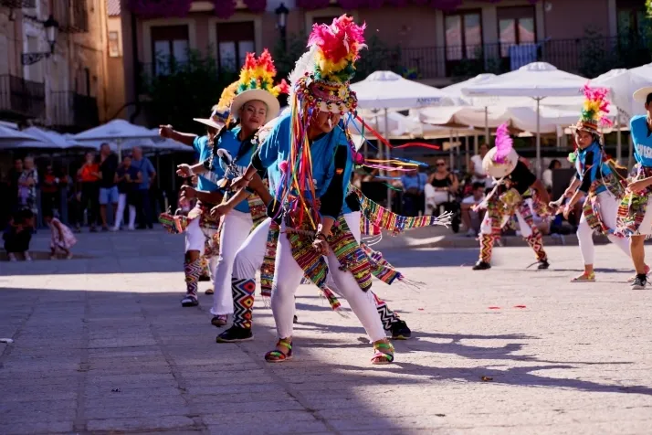 La comunidad boliviana celebra en Soria su Virgen de Urkupiña. Fotos: Cirilo Vargas