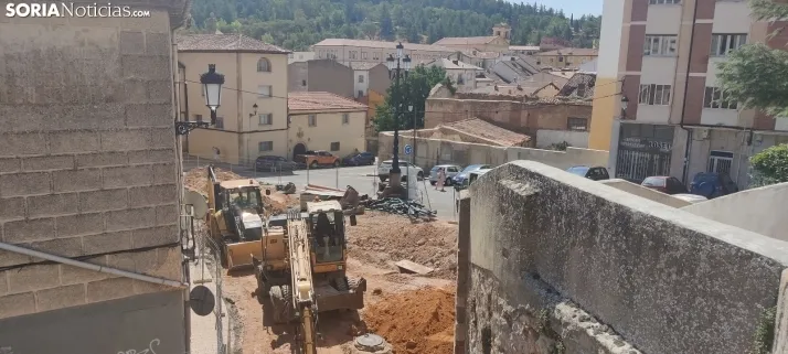 Imágenes de las obras esta mañana. SN