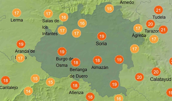 El tiempo en Soria: Jueves más fresco
