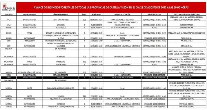Arden 300 metros de pasto en Almazán