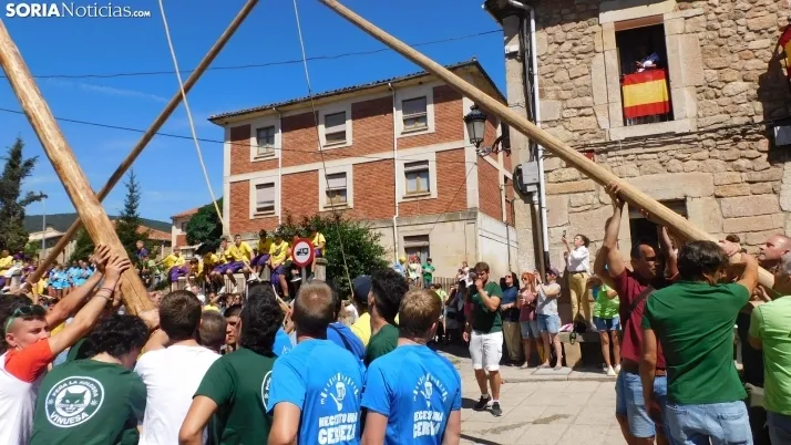 Pingada del Mayo en Vinuesa