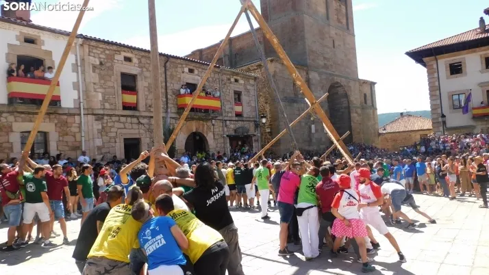 Pingada del Mayo en Vinuesa
