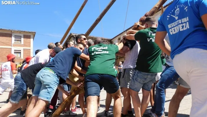Pingada del Mayo en Vinuesa