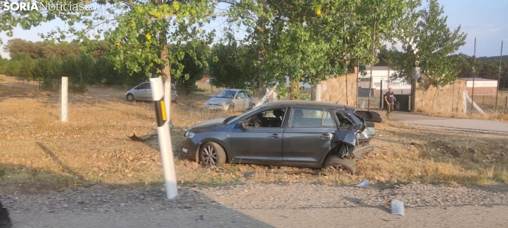 Un accidente entre Soria y Garray deja un varón herido y trasladado al hospital