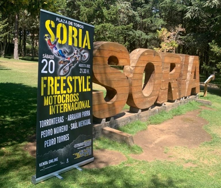 La Chata se prepara para albergar el Freestyle Motocross Internacional de Soria