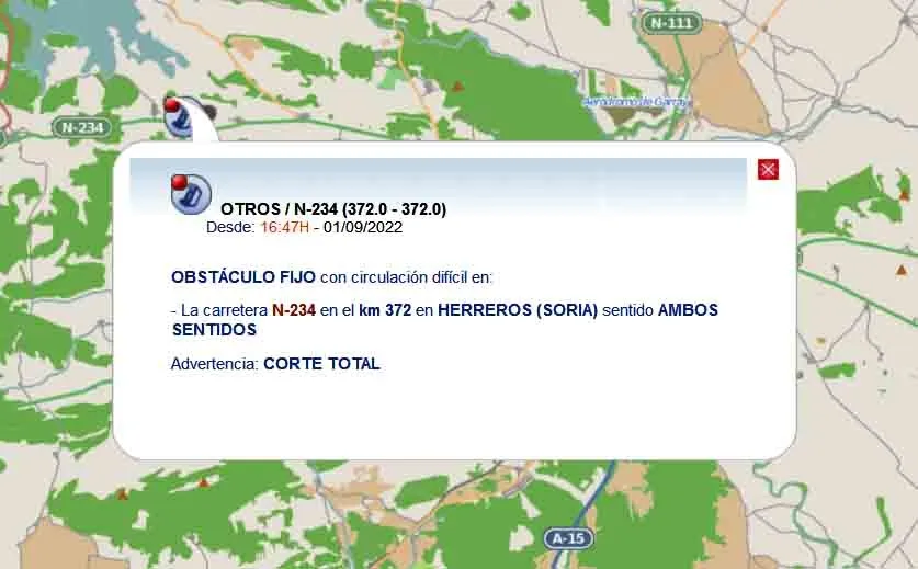 Foto 9 - ACTUALIZACI&Oacute;N | Abierto al tr&aacute;fico la N-234 en Herreros
