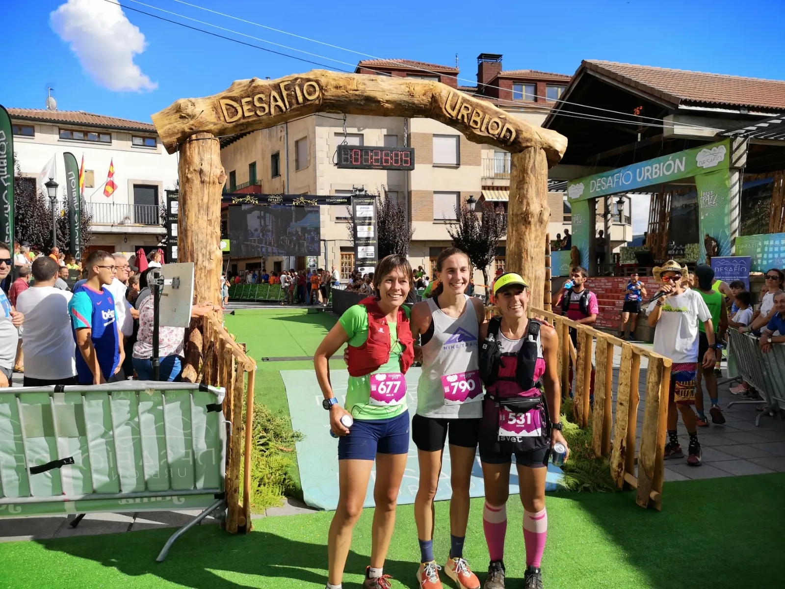 Las tres primeras clasificadas. /Desafío Urbión 