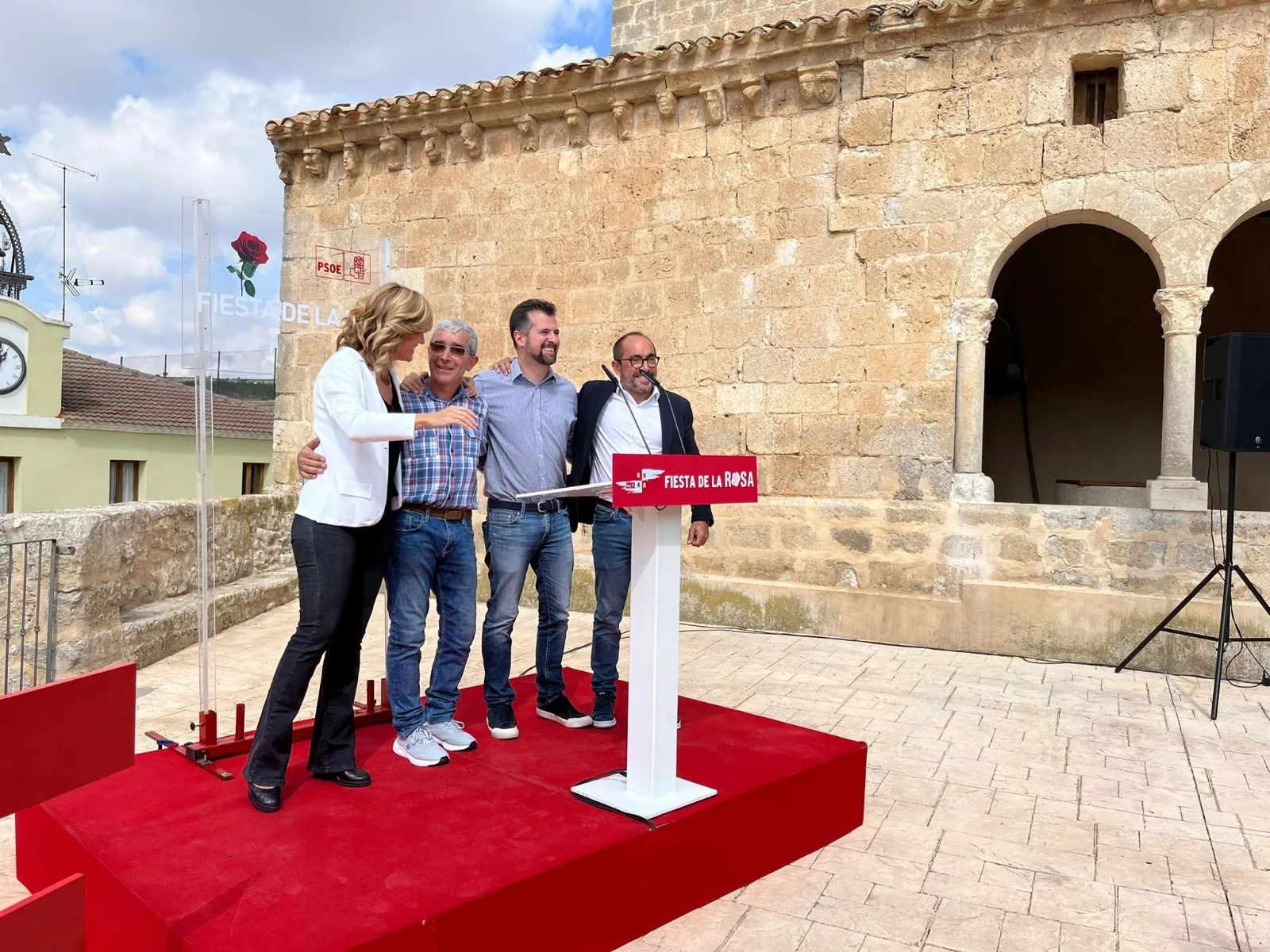 Una imagen del acto hoy. 