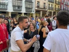 Ambiente festivo y universitario en el centro de la ciudad este jueves. /MF