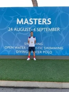 Foto 3 - El soriano Sergio Mart&iacute;n conquista Europa: bronce en el Masters de Nataci&oacute;n de Roma