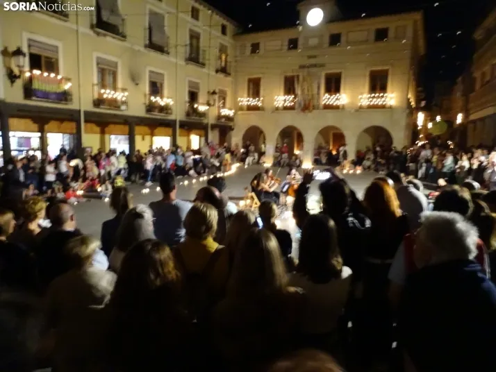 Una imagen del concierto nocturno de este sábado en San Esteban. /SN