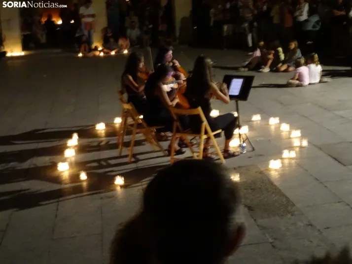 Una imagen del concierto nocturno de este sábado en San Esteban. /SN