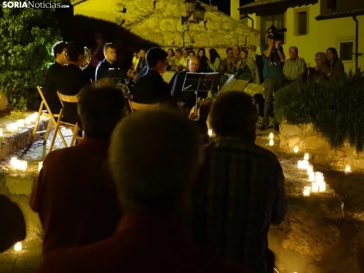 Una imagen del concierto nocturno de este sábado en San Esteban. /SN