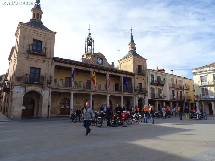 Una imagen de la concentración en la plaza Mayor burgense. /SN