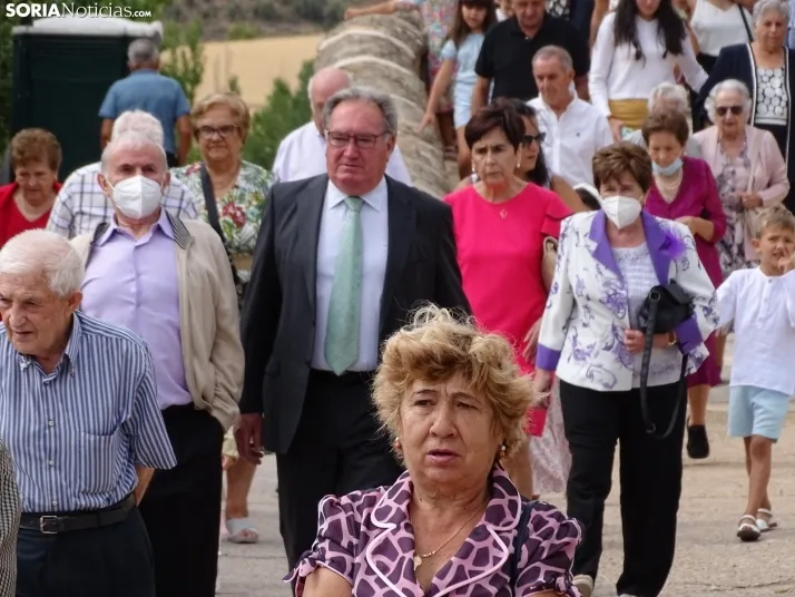 Una imagen de la procesión hoy. /SN