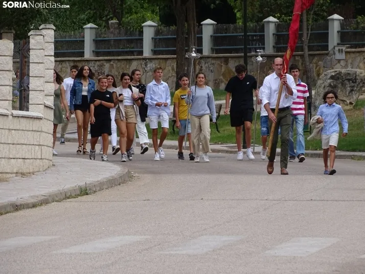 Una imagen de la procesión hoy. /SN