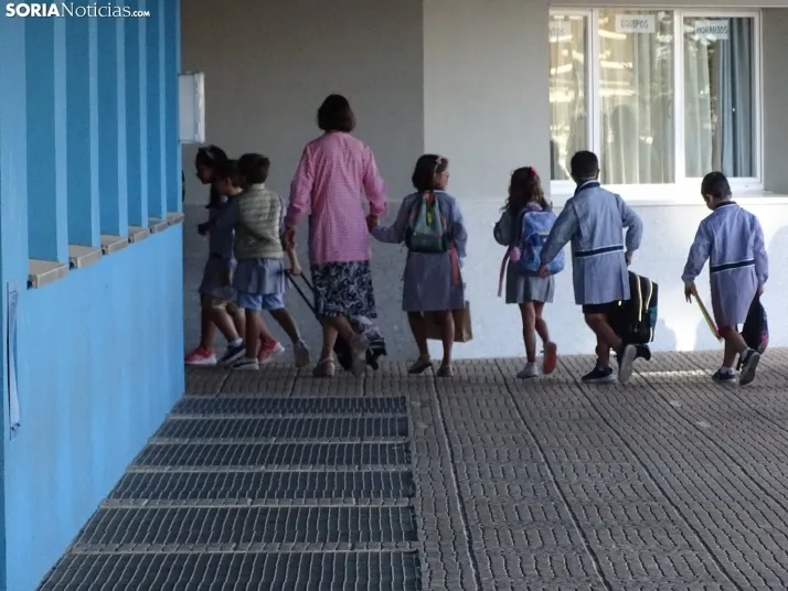 Uno de los centros educativos de la capital esta mañana de viernes. /SN