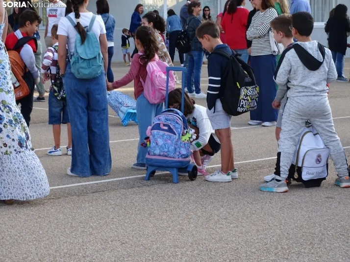 Uno de los centros educativos de la capital esta mañana de viernes. /SN