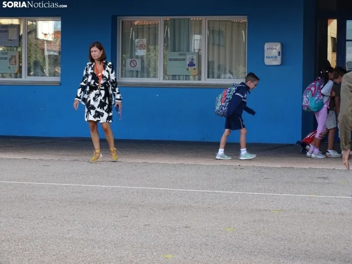 Uno de los centros educativos de la capital esta mañana de viernes. /SN