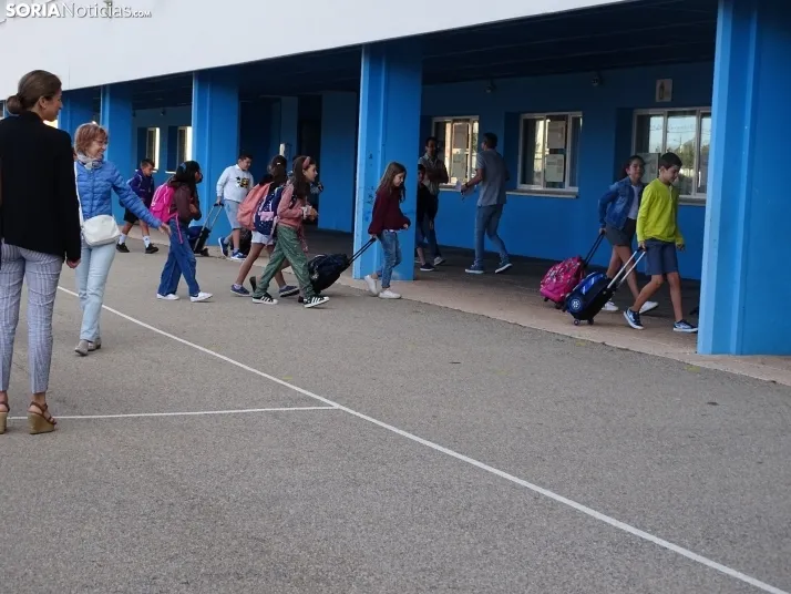 Uno de los centros educativos de la capital esta mañana de viernes. /SN
