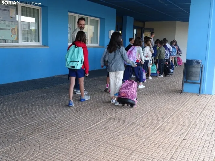Uno de los centros educativos de la capital esta mañana de viernes. /SN