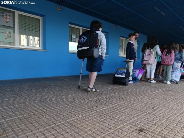 Uno de los centros educativos de la capital esta mañana de viernes. /SN