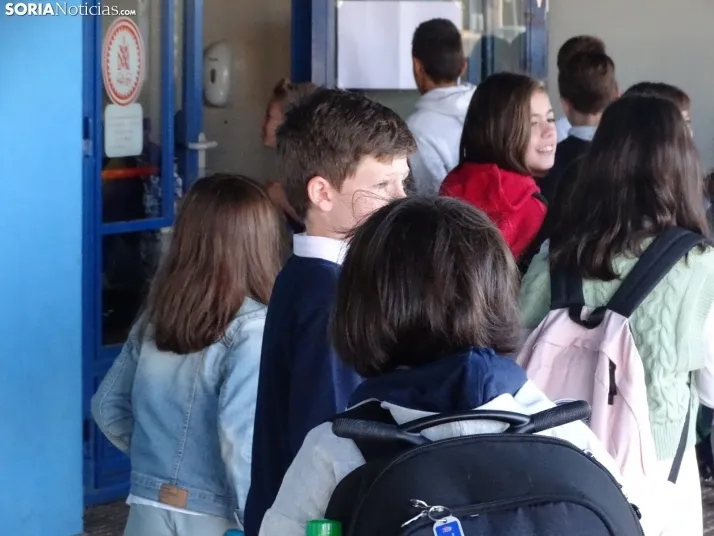 Uno de los centros educativos de la capital esta mañana de viernes. /SN