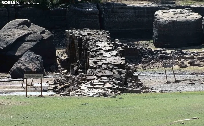 Una imagen del embalse ahora en Vinuesa. /SN