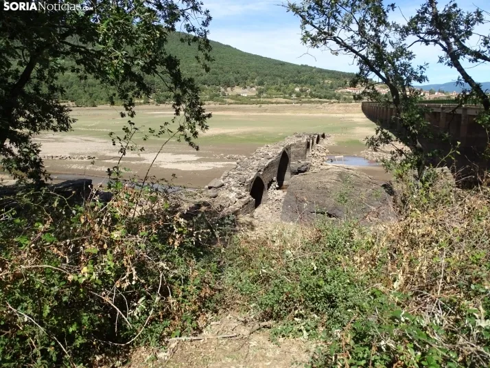 Una imagen del embalse ahora en Vinuesa. /SN
