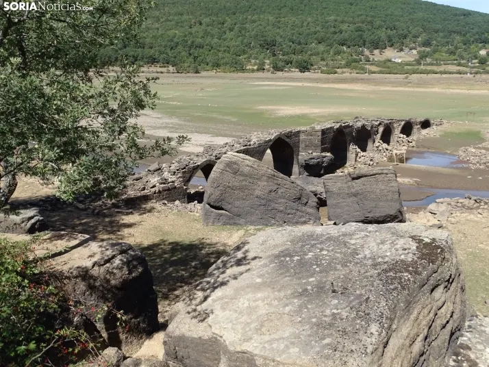 Una imagen del embalse ahora en Vinuesa. /SN