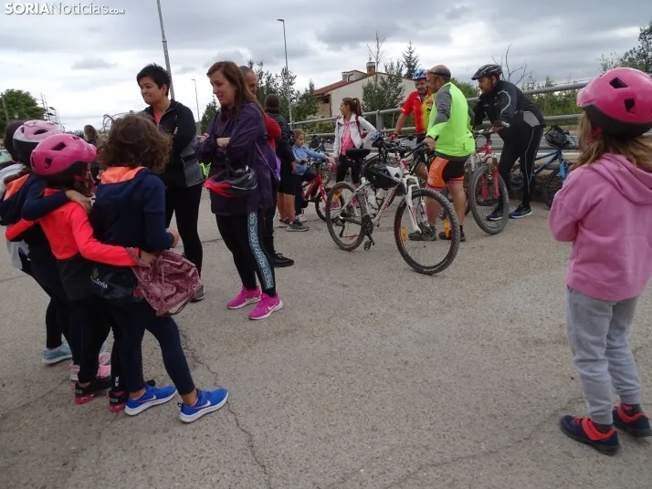Una imagen del Día de la Bicicleta en Golmayo. /SN