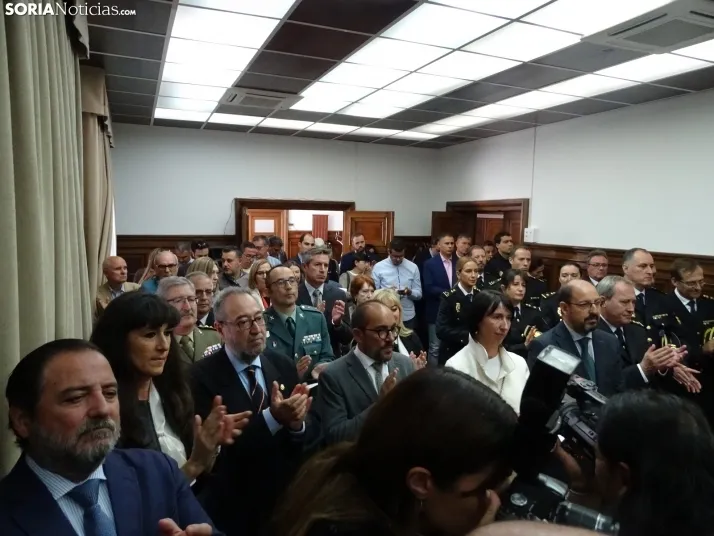 Una imagen de la toma de posesión hoy martes. /SN