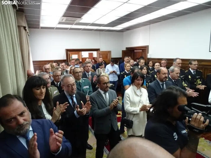 Una imagen de la toma de posesión hoy martes. /SN