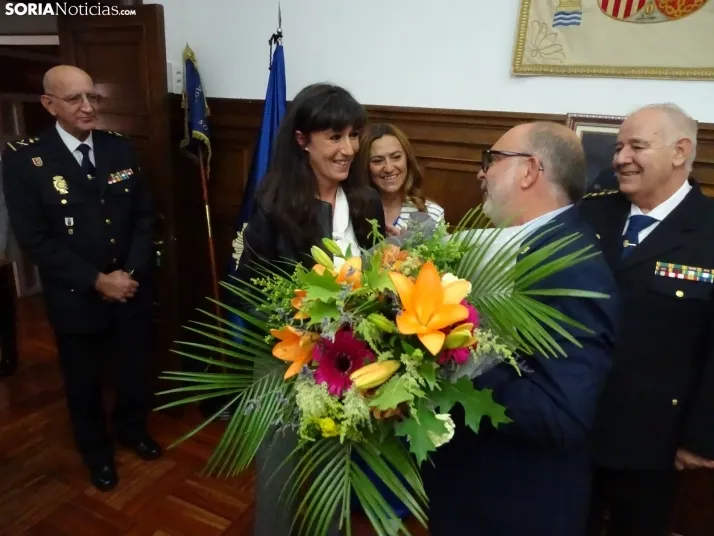 Una imagen de la toma de posesión hoy martes. /SN