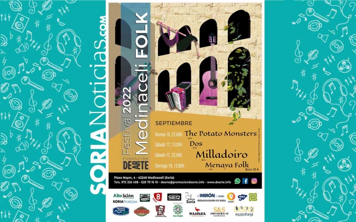 Medinaceli Folk taerá por primera vez a la provincia a Milladoiro 