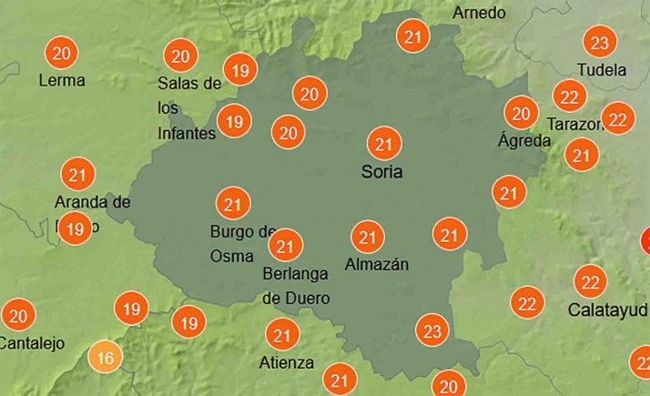 El tiempo en Soria: Mejoran las máximas