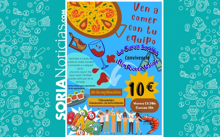 El domingo 25 jornada de convivencia entre la Curva Soriana y el CV Río Duero