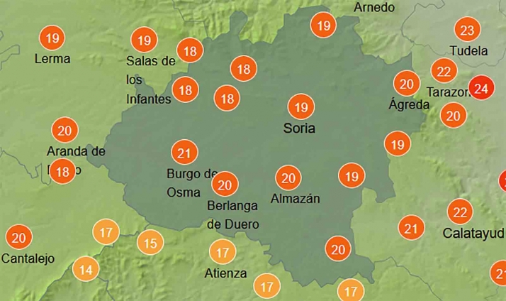 El tiempo en Soria: Nuboso y más fresco