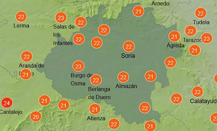 El tiempo en Soria: Mejoran las mínimas