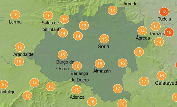 El tiempo en Soria: Sábado de otoño