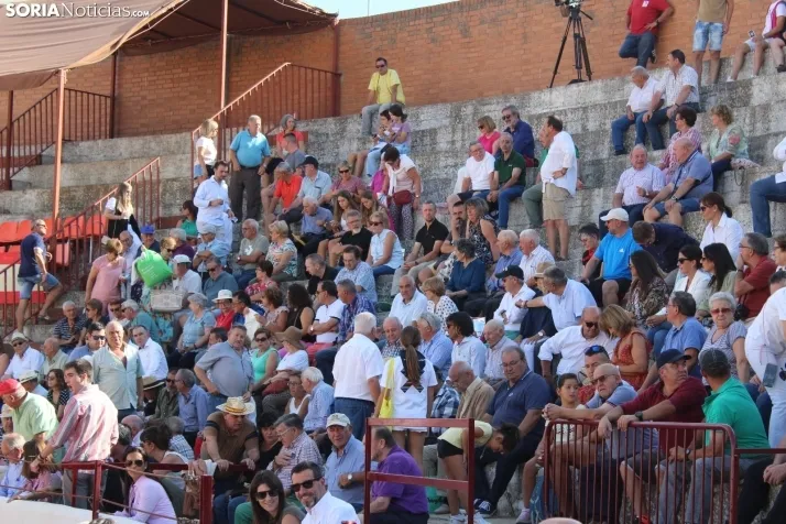 Una imagen del festejo este sábado en Almazán. /Santos Gómez