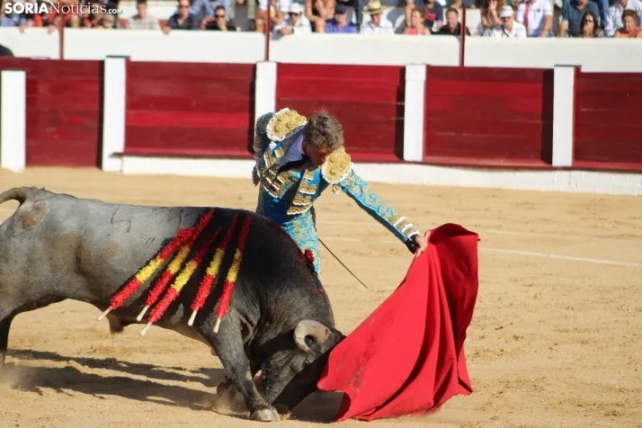 Una imagen del festejo este sábado en Almazán. /Santos Gómez