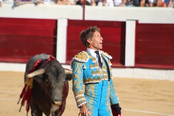 Una imagen del festejo este sábado en Almazán. /Santos Gómez
