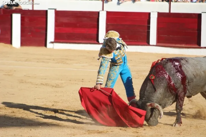 Una imagen del festejo este sábado en Almazán. /Santos Gómez