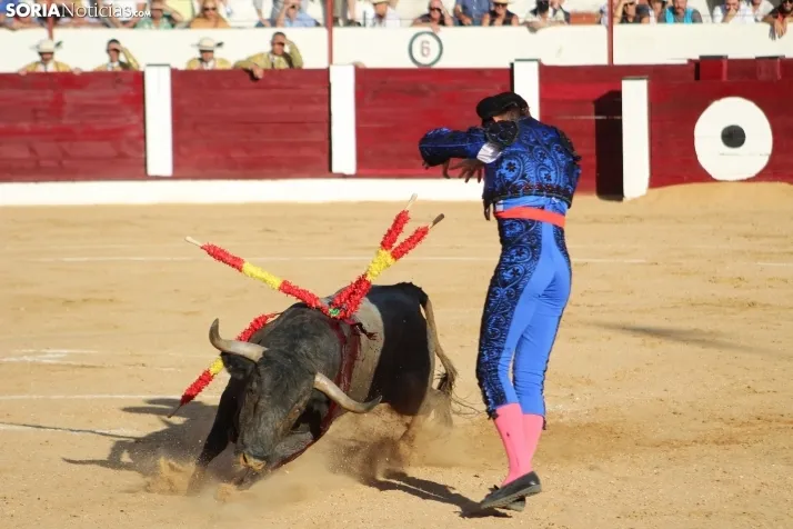 Una imagen del festejo este sábado en Almazán. /Santos Gómez
