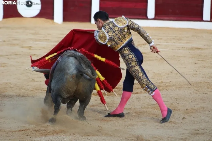 Una imagen del festejo este sábado en Almazán. /Santos Gómez