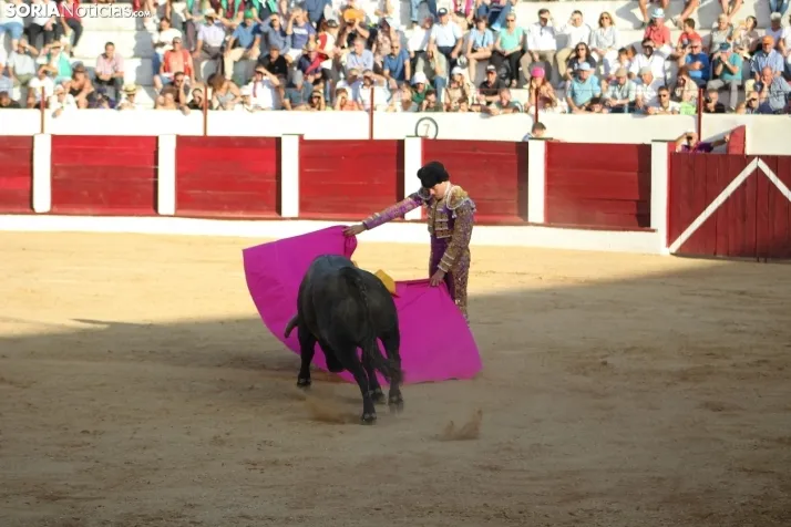 Una imagen del festejo este sábado en Almazán. /Santos Gómez