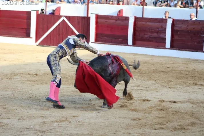 Una imagen del festejo este sábado en Almazán. /Santos Gómez