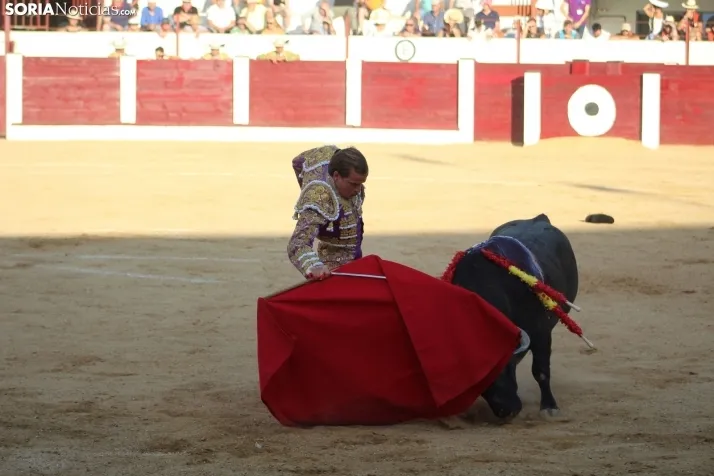 Una imagen del festejo este sábado en Almazán. /Santos Gómez